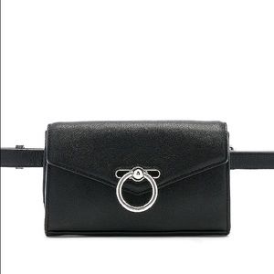 REBECCA MINKOFF Calfskin Jean Belt Bag Black